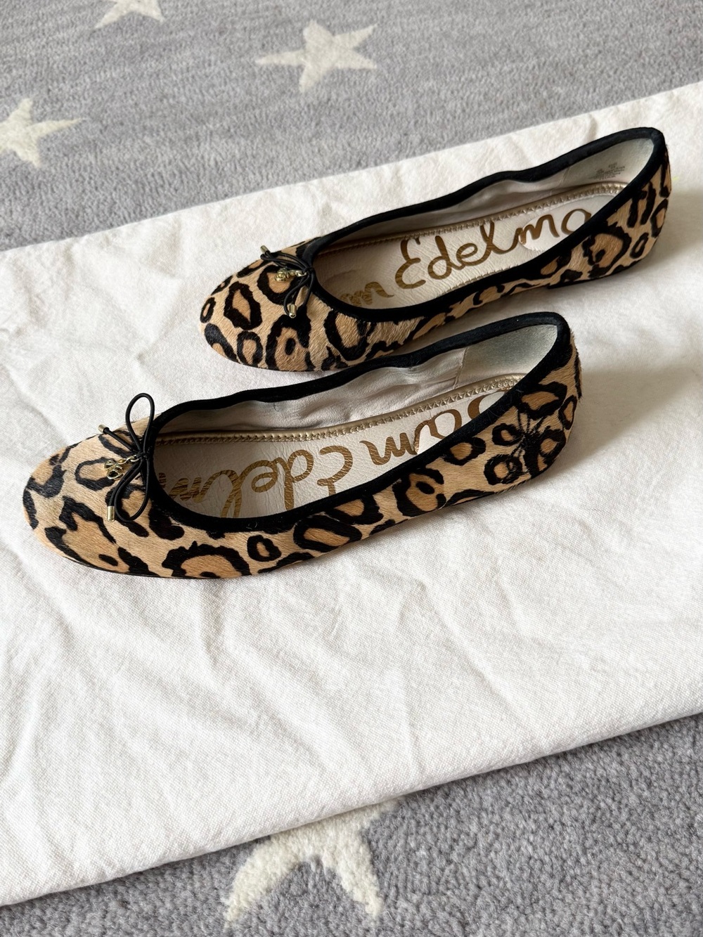 SAM EDELMAN Felicia Calf Hair Ballet Flats
in New Tan Leopard Size 10 - Picture 3 of 9